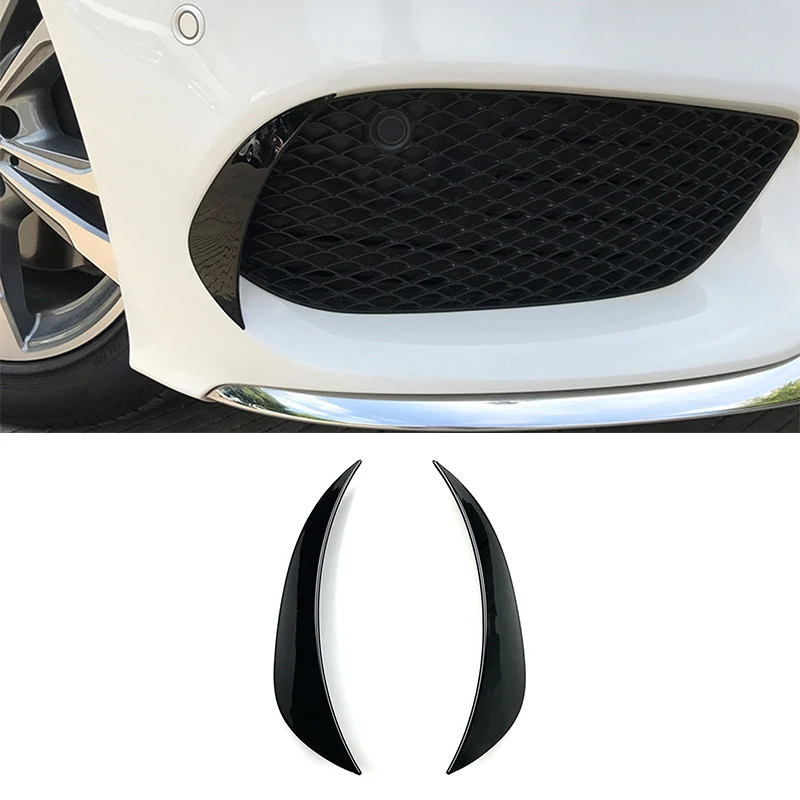 Front Bumper Air Vent Cover Trim For Mercedes Benz C Class W205 C180 C200 C250 C300 C400 2015-2018 Intake Frame Spoiler Splitter