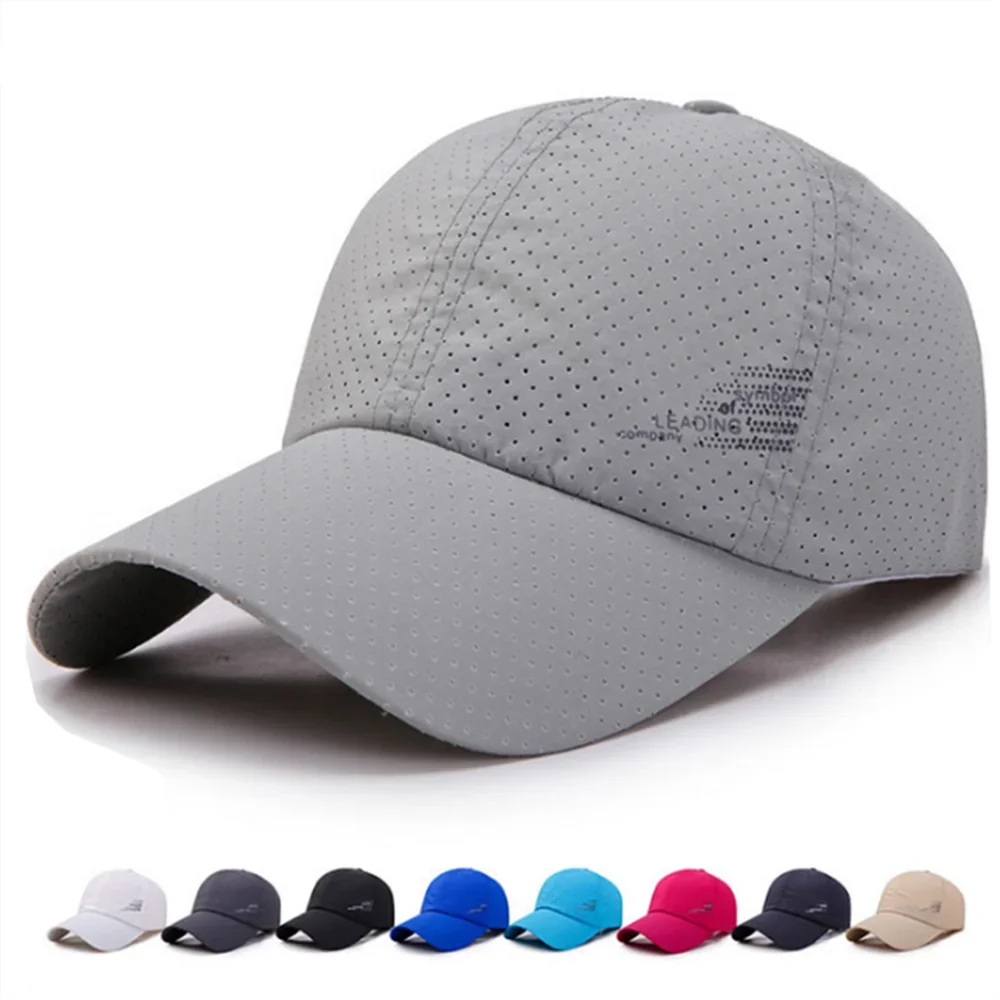 

Outdoor Sun Hat Waterproof Adjustable Sport Pure Snapback Hat Bone Baseball Hat Unisex Summer Baseball Caps Breathable Quick Dry