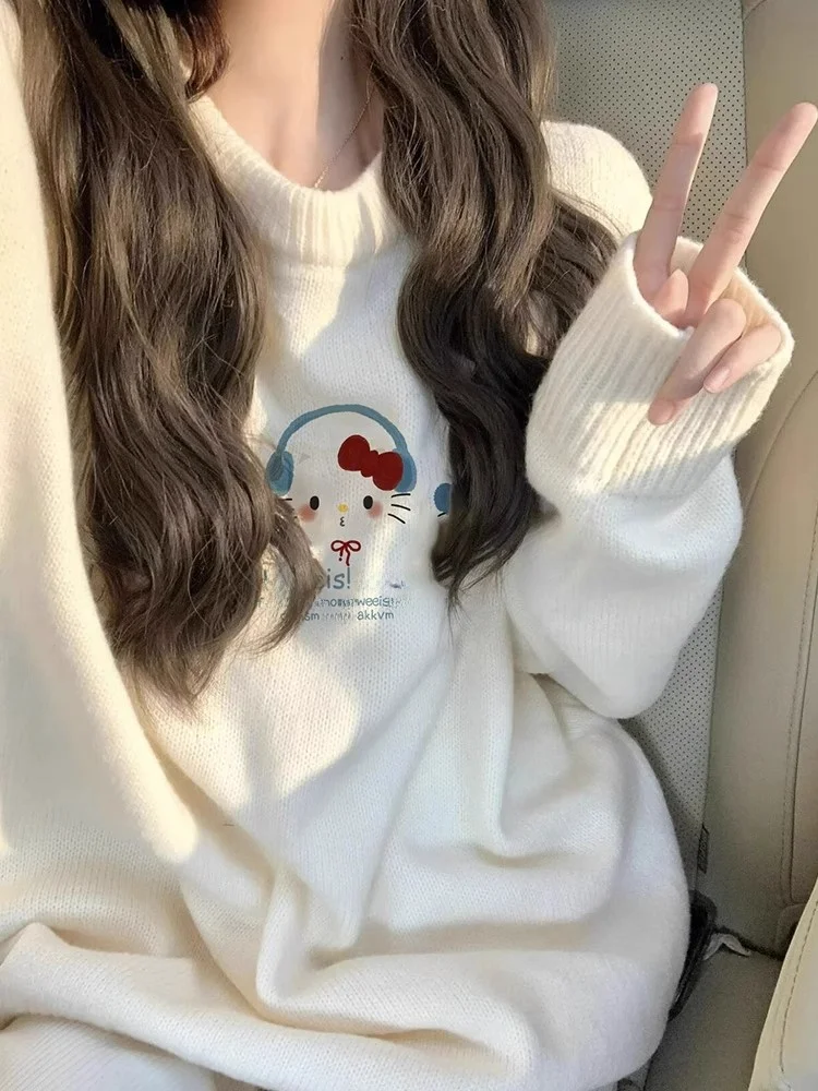 

Soft Cozy Women's Knitted Sweater Jaet Loose Fit Vintage Lazy Sle Winter Outerwear Commute Faion Autumn Winter Collection