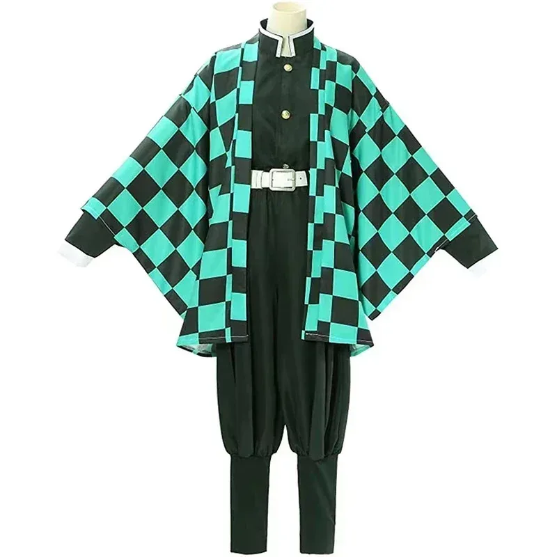 

Косплей Tanjirou Kamado Косплей Аниме Demon Slayer Kimetsu No Yaiba Косплей Униформа Костюм Хаори Кимоно Парик Костюм Хэллоуин Аниме