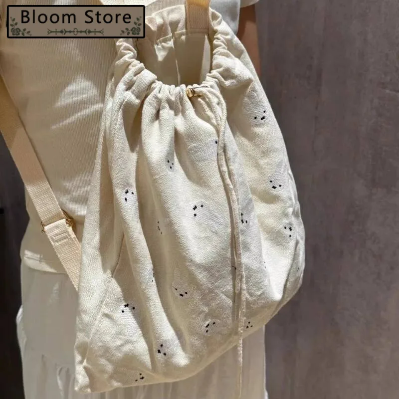 

2025 Sweet Kawaii Rabbit Backpacks All Match Y2k Aesthetic Drawstring Women Bags Girls Cute Fashion Students Casual Schoolbags