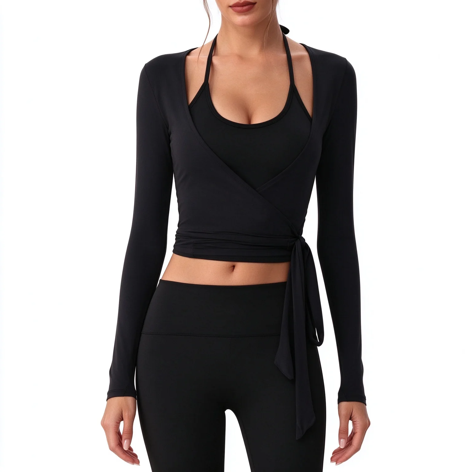 New Jacket Slim Fit Long Sleeve Athletic Women's Full-Zip Yoga Top with Thumb Holes, Lightweight Stretchy Workout Jacket for Run