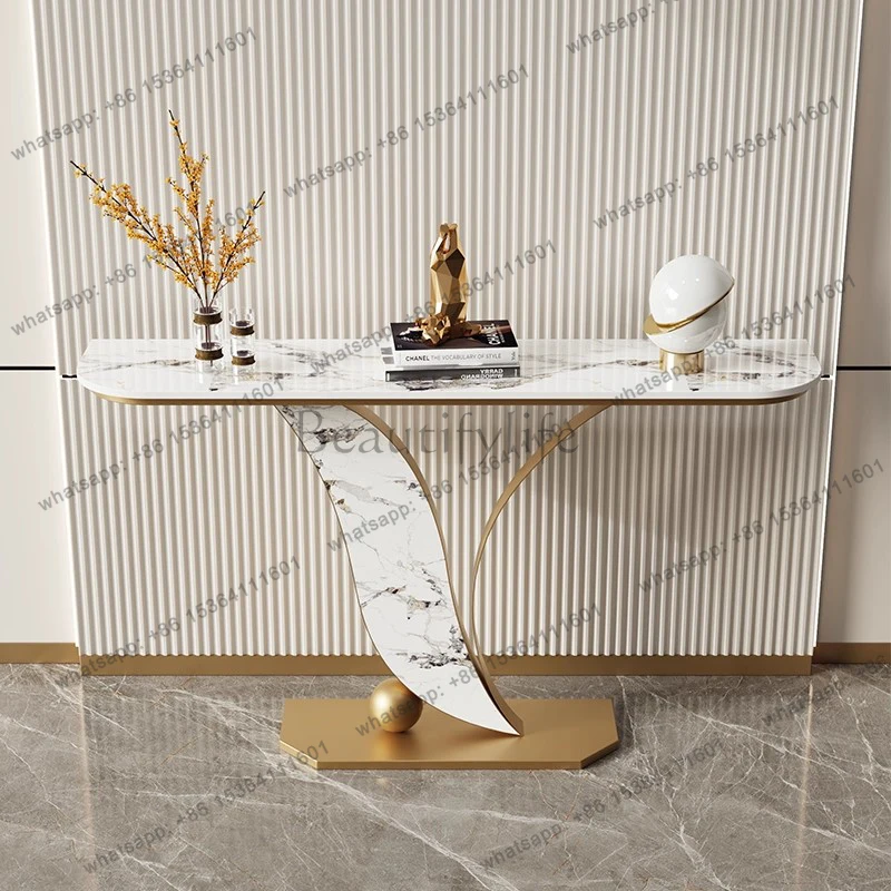 Mesas De consola minimalistas, Mesa De consola sencilla, estilo estético, ahorro De espacio, Mesa De Recibidor De Entrada, muebles para sala De estar