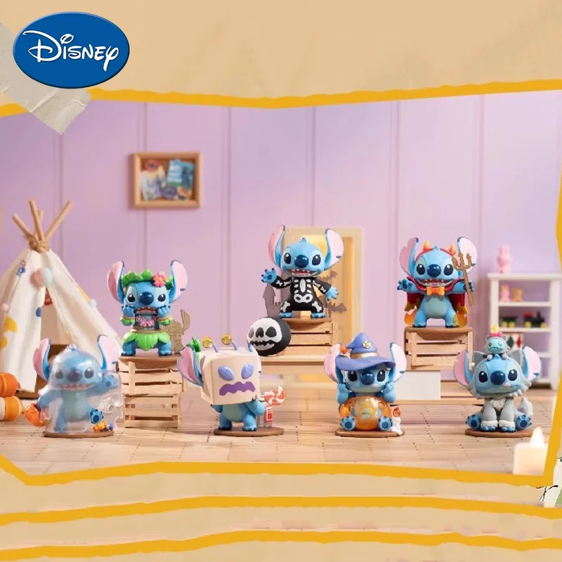 Disney Stitch Blind Box Weird Diary Series Anime Figures Mystery Box Collectible Cute Pvc Statue Doll Children Birthday Present