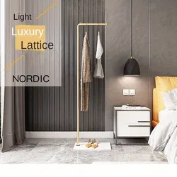 Scandinavian Modern Metal Valet Stand - Freestanding Multipurpose Suit Rack with Special Functions - Bedroom Clothing and Accessories