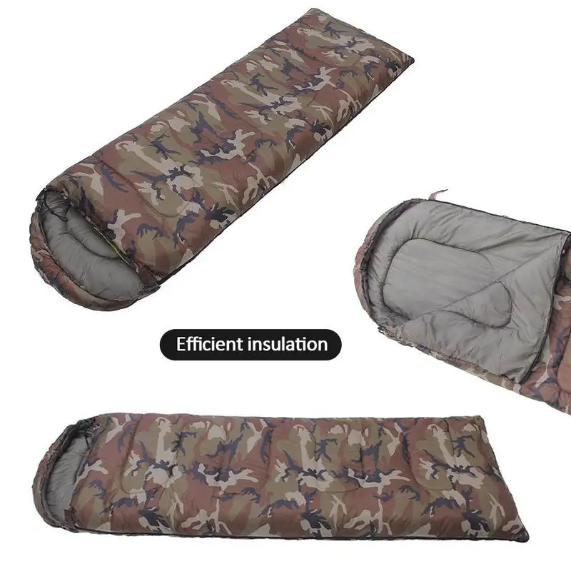 Outdoor Sleeping Bag Ultralight Winter Cotton Sleeping Bag Warmth Single Person Sleeping Bag Envelope Camping Sleeping Bags