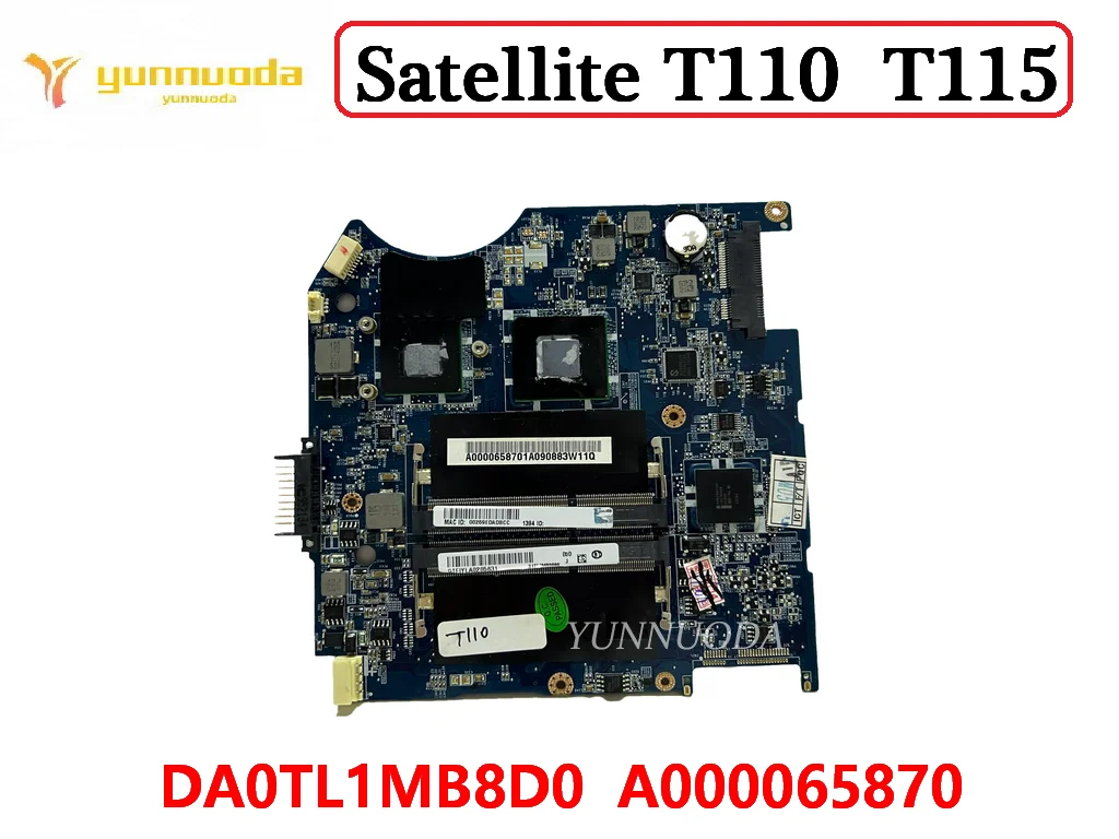 

Original FOR Toshiba Satellite T110 T115 Laptop Motherboard DA0TL1MB8D0 A000065870 100% Tested Free Shipping