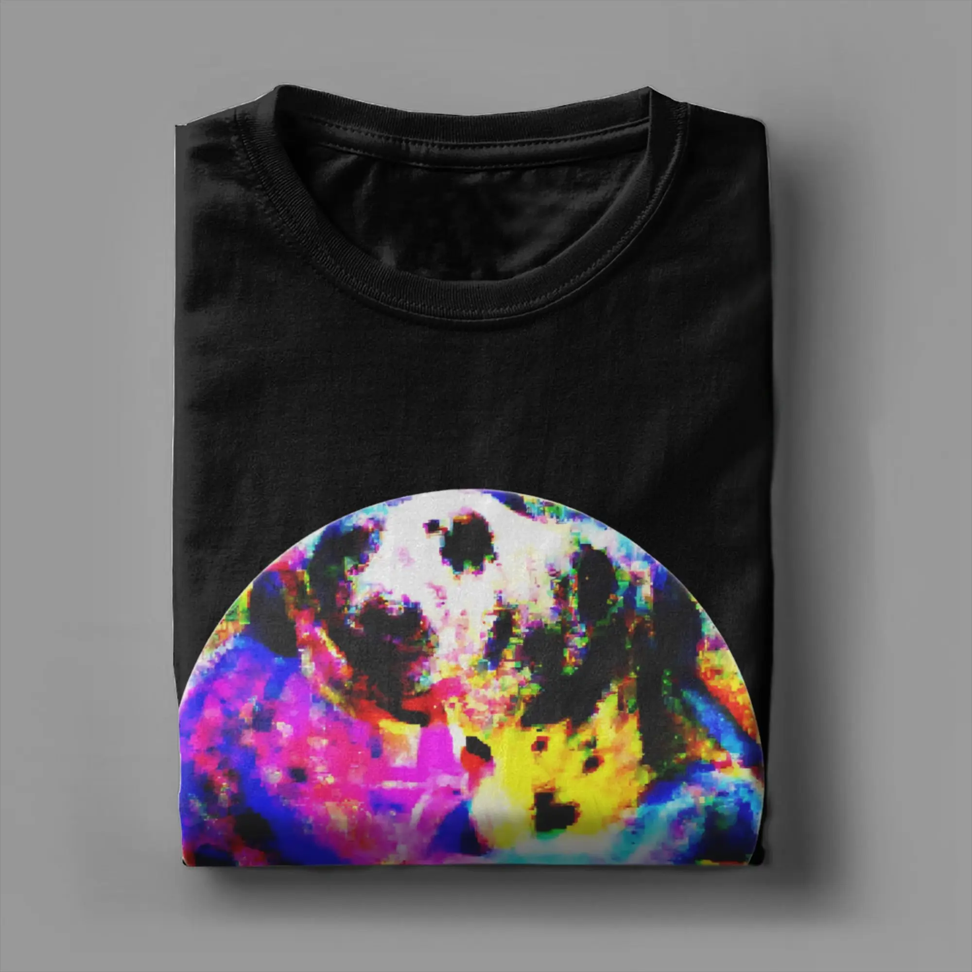 Men Adversarial Anti-Facial Recognition Invisibility Camouflage T Shirt  Cotton Clothing Short Sleeve Round Neck Tees T-Shirts