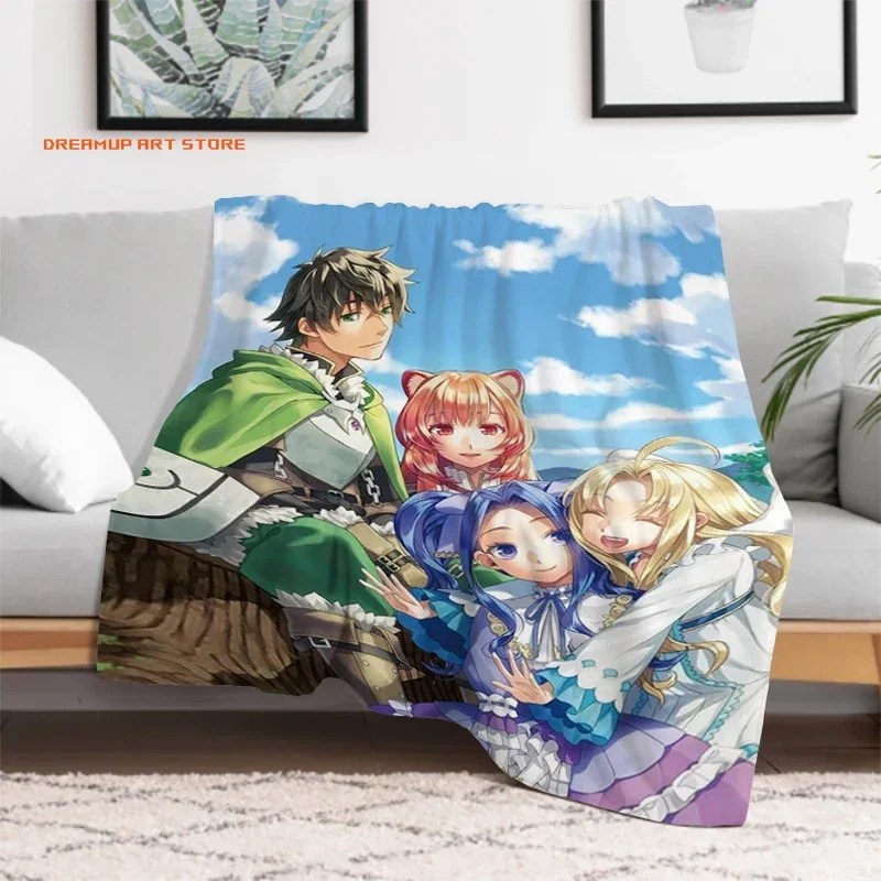 2026 Anime Blanket The Rising Of The Shield Hero Warm Bed Fleece Custom Nap Home Fluffy Soft Blankets King Size Microfiber Beddi