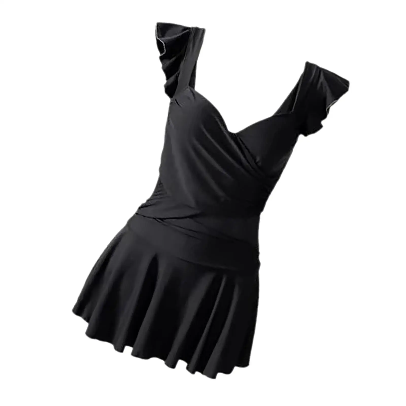 

Women Swimsuit Swim Dress Sleeveless Breathable High Waisted Female Bathing Suit
