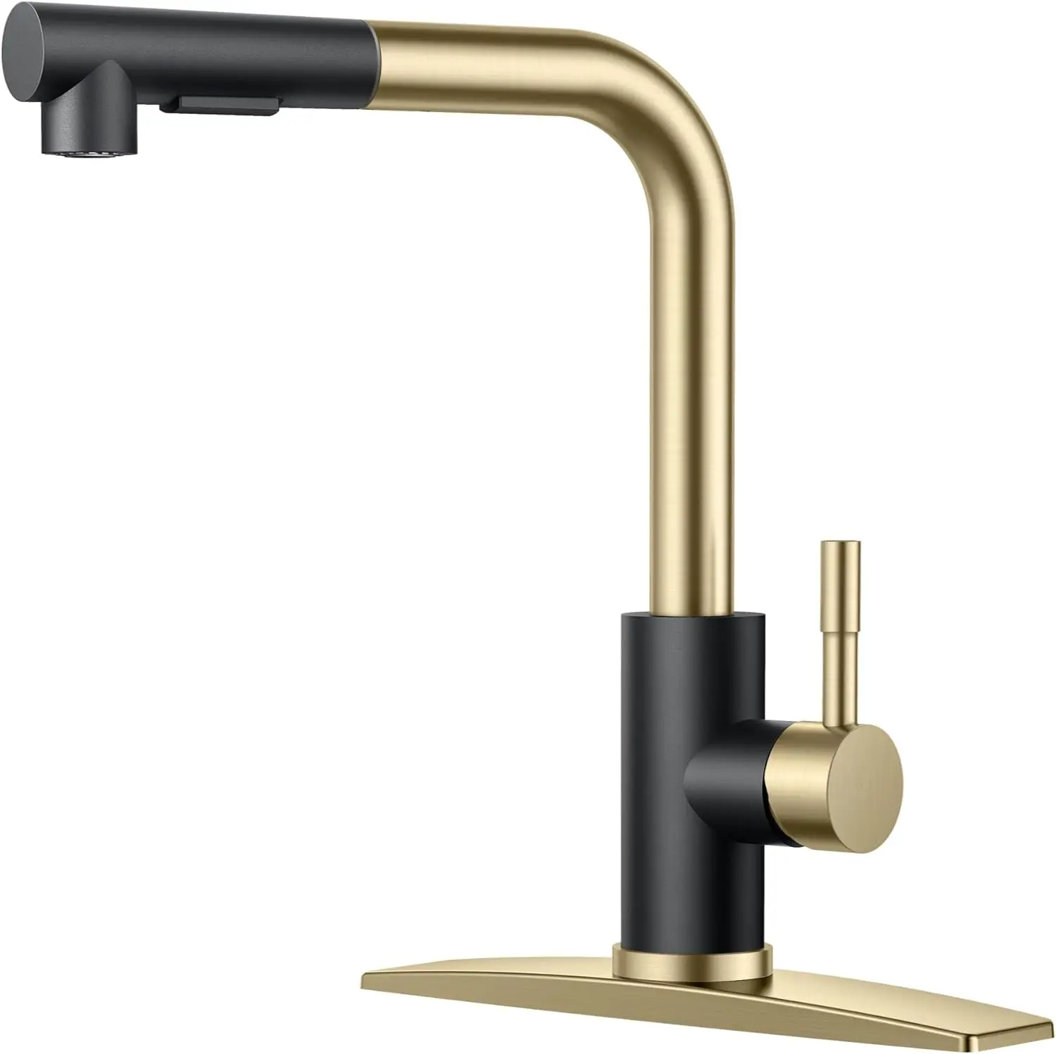 

Kitchen Faucets with Pull Down Sprayer, Stainless Steel Single Handle Classic Pull Out Bar Sink Faucet for Farmhouse Lau