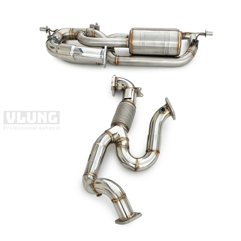 Exhaust valve for Lotus Emira 3.5L V6 2021-2026 stainless steel with  control exhaust, high-performance cat back exhaust