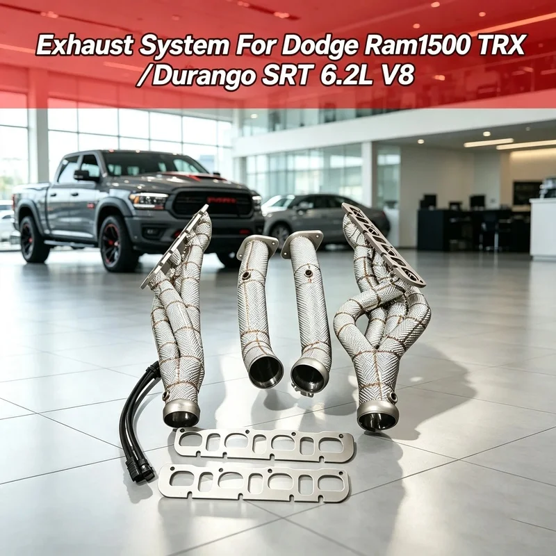 High Performance Stainless Steel Exhaust Manifold With Insulation Layer for Dodge Ram1500 TRX /Durango SRT  6.2L V8