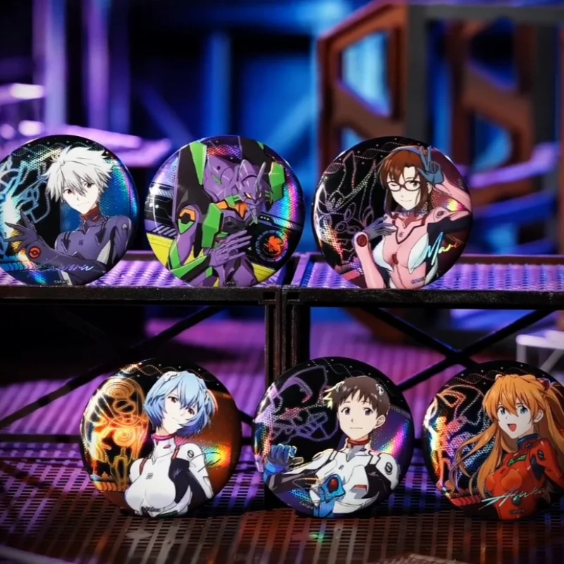 New In Stock Kayou Neon Genesis Evangelion Badge Series First Round Of Anime Peripheral Millet Bar Collection Birthday Gift