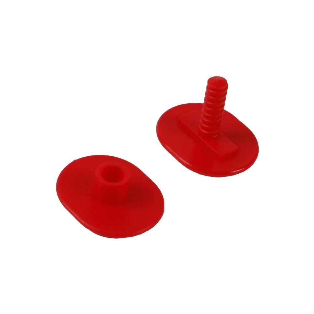 Set Paku Keling Sekrup Plastik Tarikan Layar Karton Ritel Klip Pengencang Rak