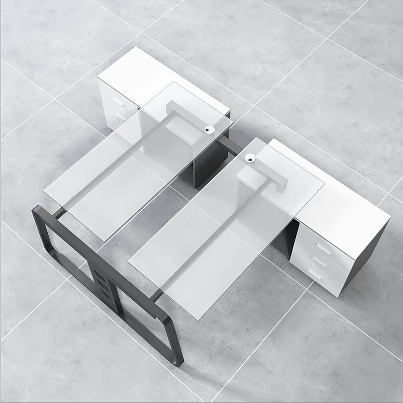 

Office furniture simple computer screen staff desk combination staff partition station office desk and chair combination