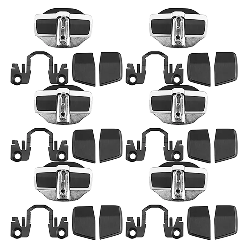 

6 Set Door Stabilizer Door Lock Protector Latches Stopper Covers For Honda Accord Civic CRV HRV