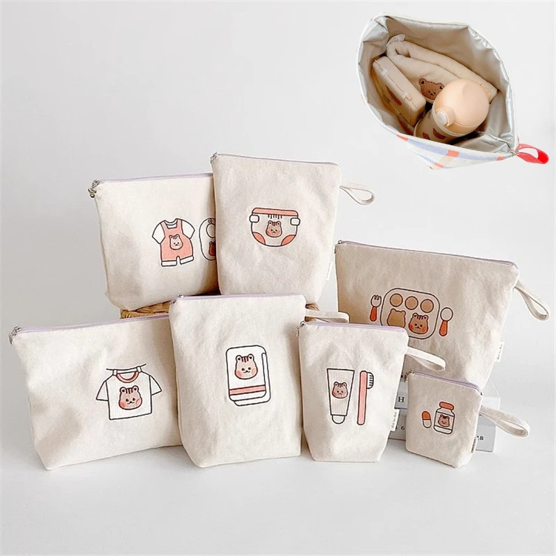 Wasserdichte Baby Windel Lagerung Tasche 7 teile/satz Kindergarten Kinder Kleidung Windeln Organizer Wc Lagerung Medizin Bento Tasche