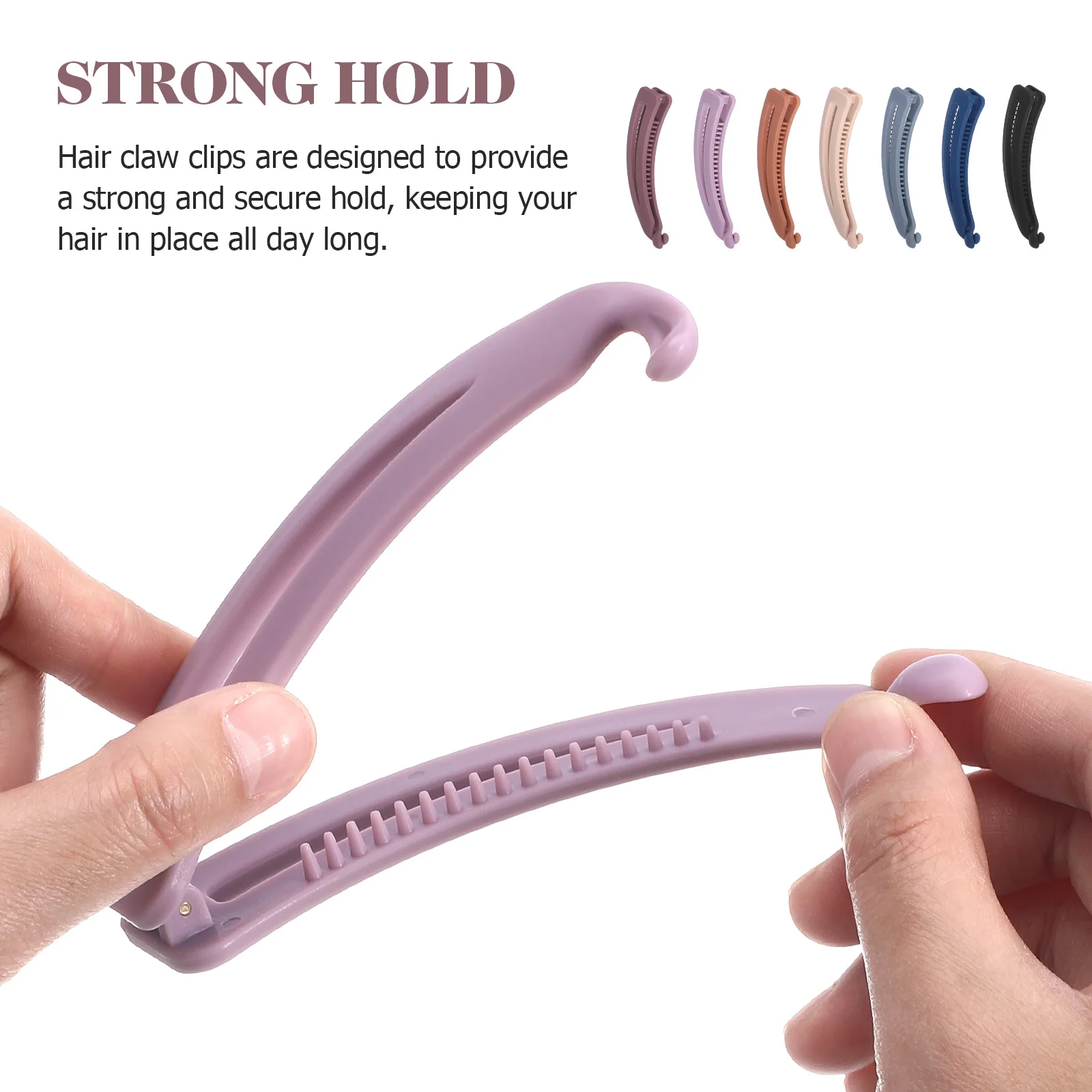 

7Pcs Banana Hair Clips for Thick Fine Hold Claw Clips Lightweight Styling Accessories for Women Small Banana Clip
