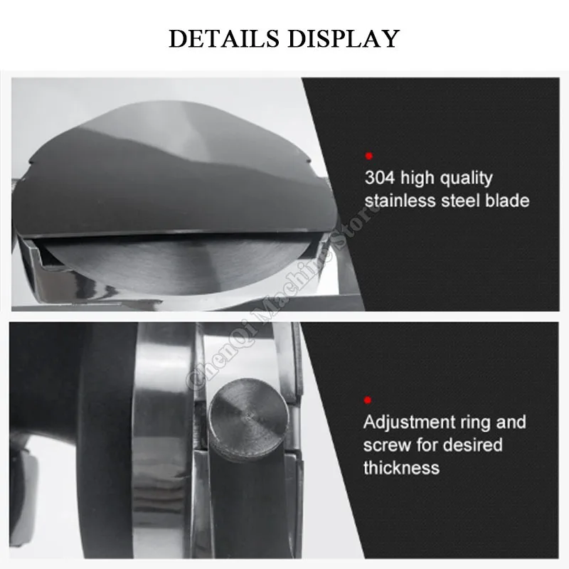 ماكينة تقطيع اللحوم والشواء التجارية الكهربائية سكين كباب المكونات في ماكينة تقطيع اللحوم ذات الرأس المسطح المحمولة لقطع البقر