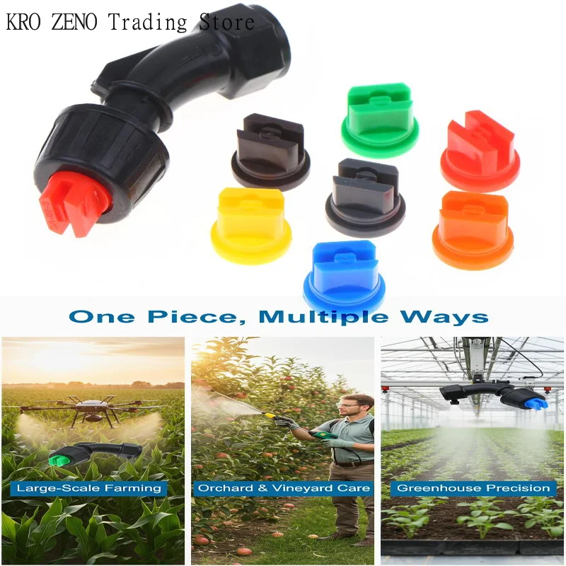 1Set Plastic Electric Sprayer Head And Nozzles Agriculture Greenhouse Sprayer Spray Head With 7 PCS Nozzle Tip Garden Irrigation
