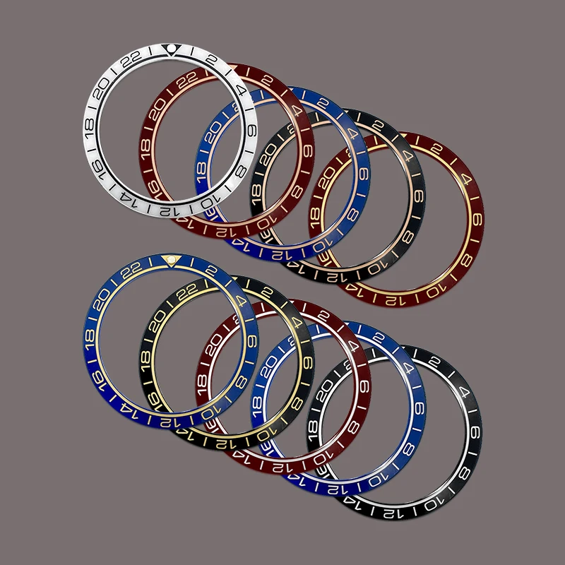 38mmx30.6mm Curved Ceramics Bezel Insert Ring Fits SKX007 SKX009 SRPD GMT SUB Seahorse Series Men's Watch Refit Parts