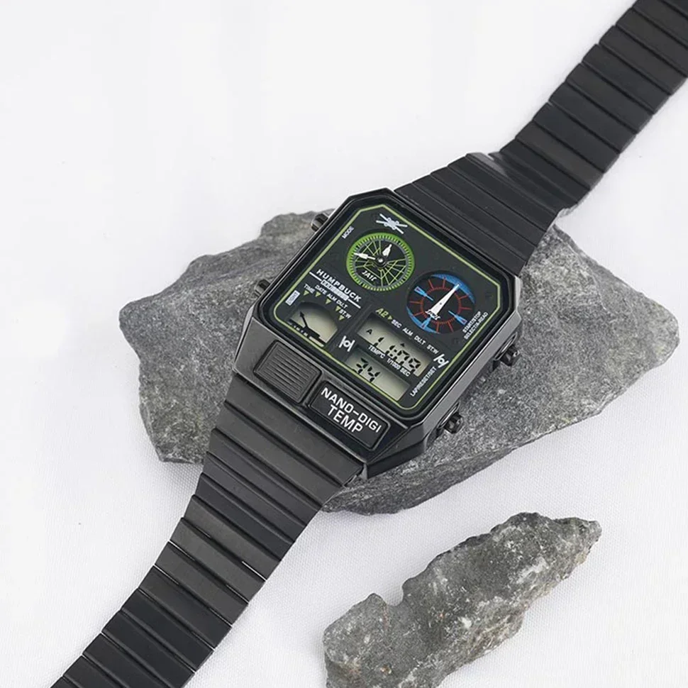 Часы HUMPBUCK, модные, повседневные, кварцевые, светильник, водонепроницаемые, спортивные, Полевые мужские наручные часы, новый дизайн, для активного отдыха