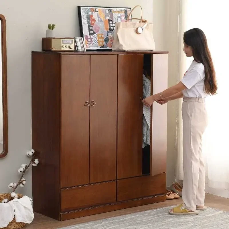 Solid Wood Clothing Bucket Cabinet Bedroom Drawer Storage Household Locker Multi Functional Wardrobe Simple Chest Of Drawers