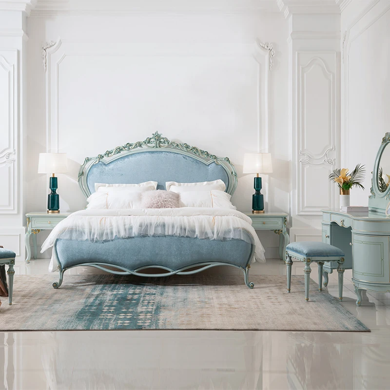 

!@Foshan Classical Luxury Antique king Size Bed Luxury Beds Luxury Classic Bedroom Furniture