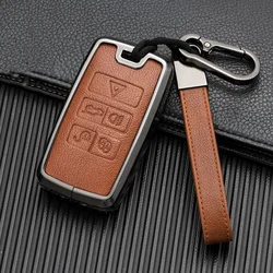 Car Key Case Holder Keychain For Land Rover Range Rover Discovery 5 Sport 2018 2019 For Jaguar XEL E-PACE 2019 Accessories