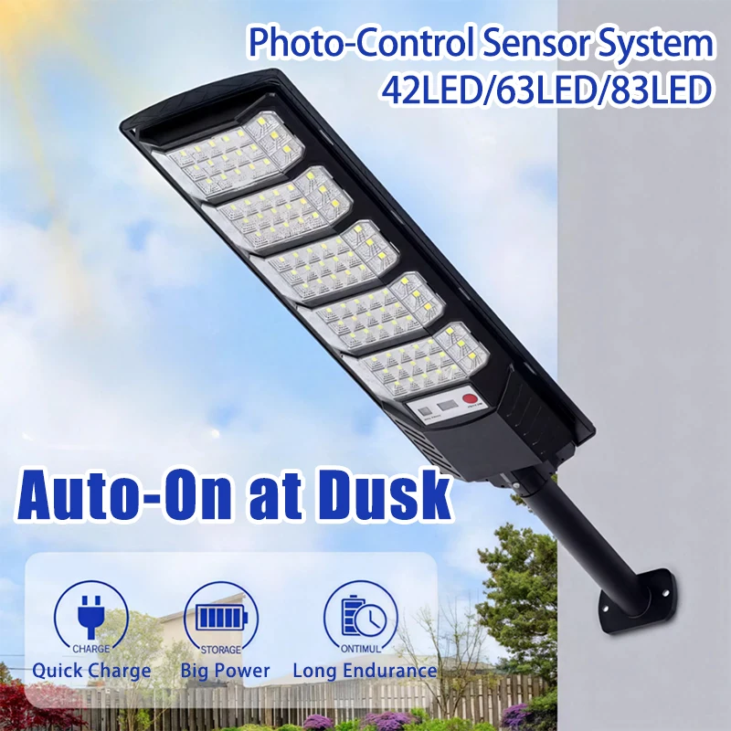 

Solar Powered Outdoor Wall Lamp with Motion Sensor and Remote Control Waterproof Design for Garden Street Security Lighting