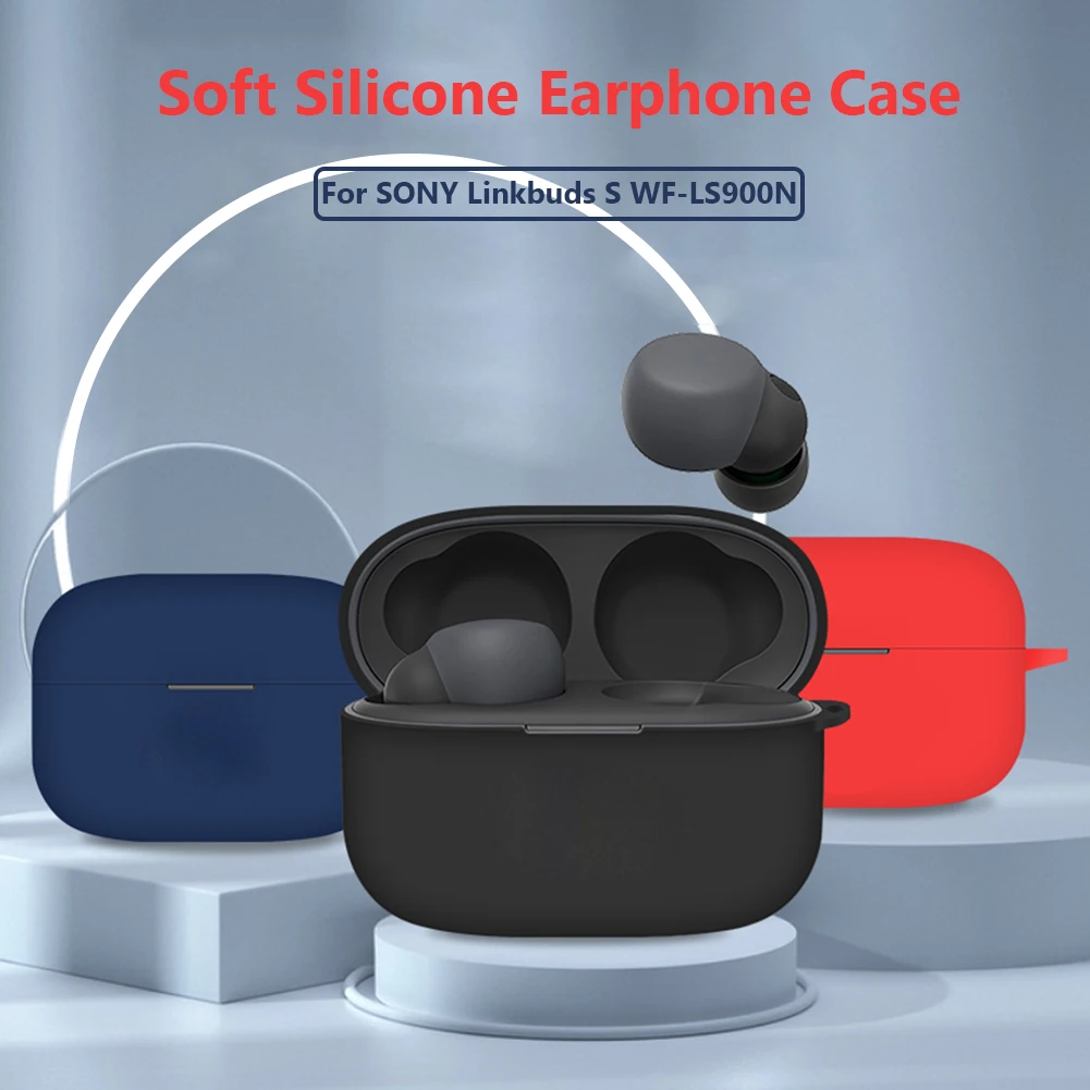 Capa de fone de ouvido de silicone macio portátil para sony linkbuds s WF-LS900N tws capa de fone de ouvido sem fio acessórios de proteção
