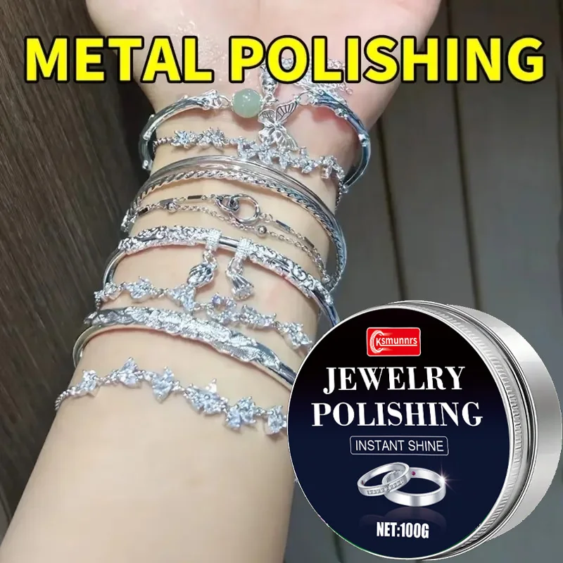 

NEW Jewelry Polishing Cream for Silvery Platinum Jewelry-Tarnish & Oxidation Remover Gentle Shine Enhancing Long-Lasting Formula
