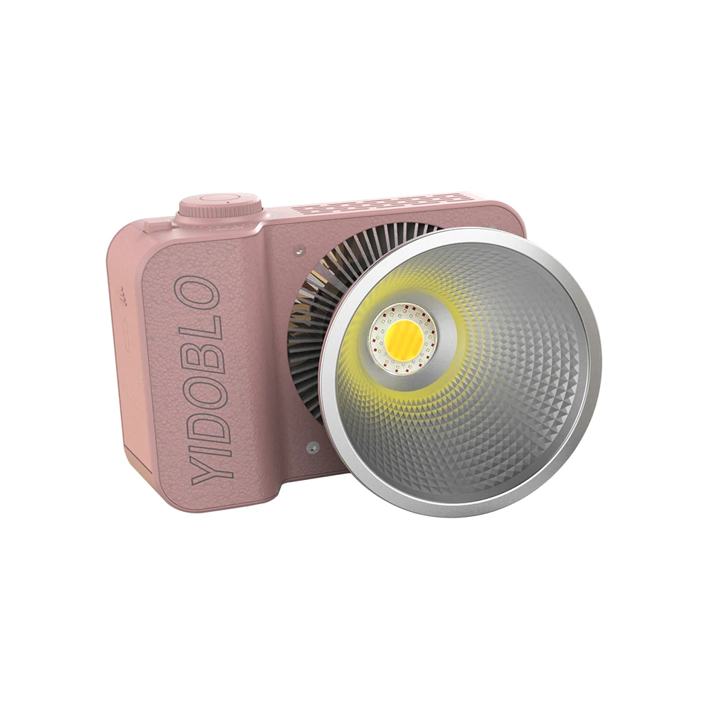 Yidoblo 60W ZC-60C 2700-7500K RGB Pocket COB LED Video Light Continuous Lighting Portable Photography LED Light APP Control