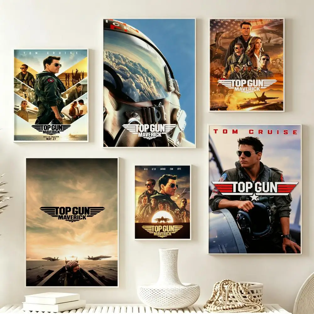 Movie Top Gun Maverick Poster Poster Multiple Sizes  frameless Creamy Style Wall Art Home Decor For Living Room Bedroom gift