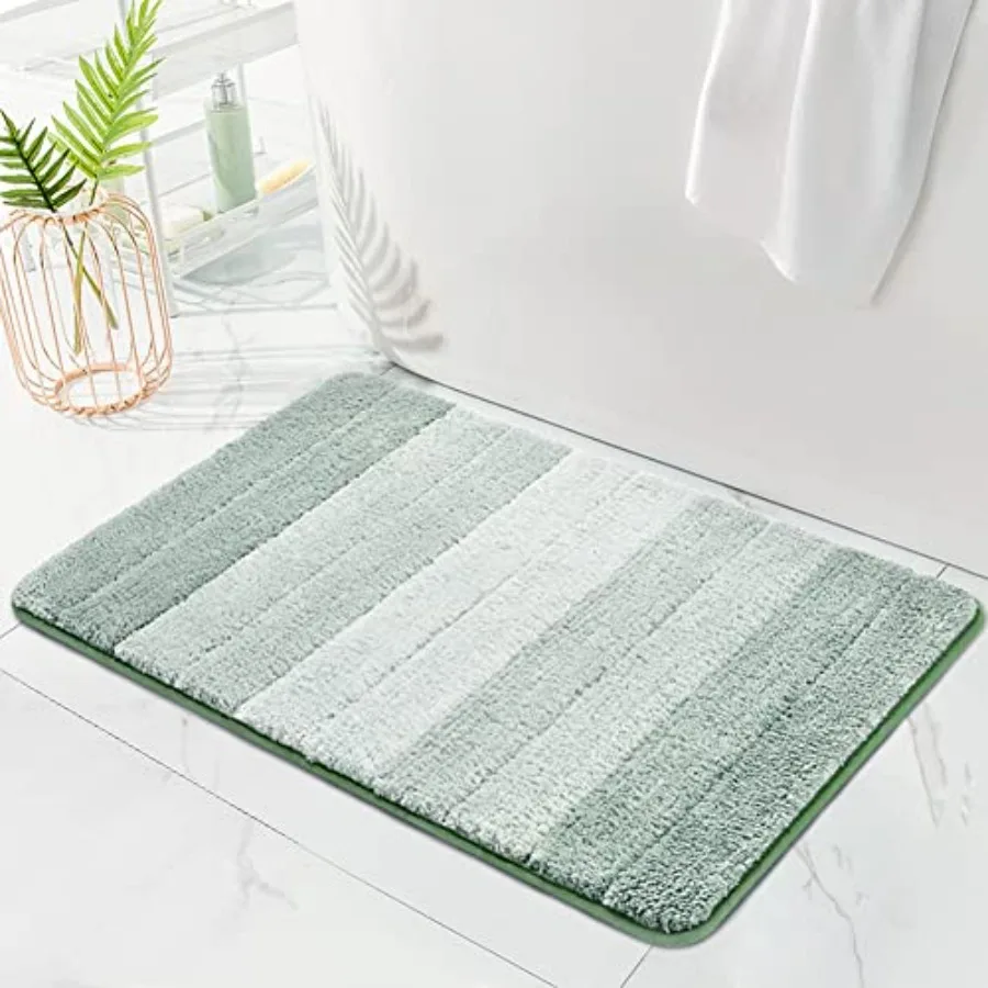 

Ombre Bath Mat for Bathroom, Non Slip Ultra Soft and Thick Water Absorbent Bath Carpet, Machine Washable and Quick Dry Bathroom