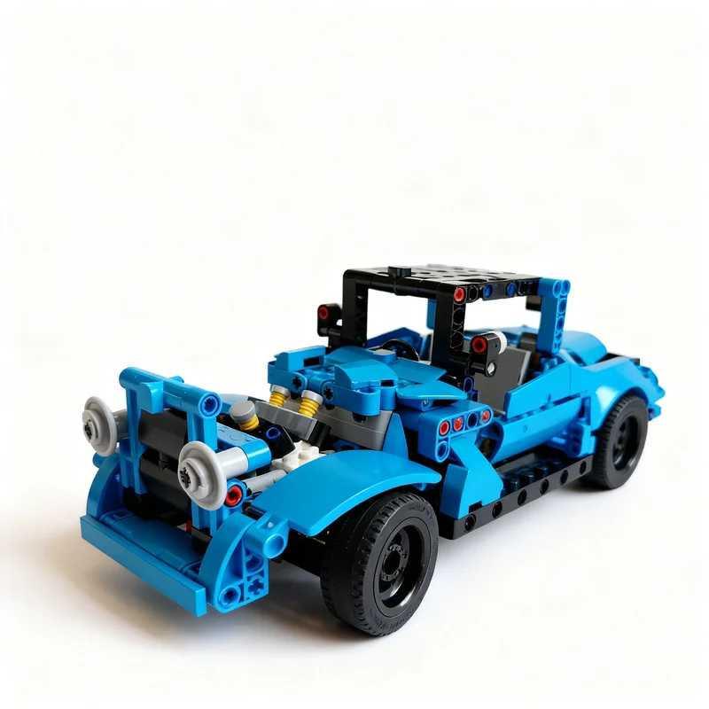 ตัวต่อ MOC รถฮอตร็อด 544 ชิ้น แบบประกอบเอง ชุดเทคนิค ของเล่นสร้างสรรค์ ไอเดียของขวัญคริสต์มาส ของเล่นเสริมพัฒนาการ