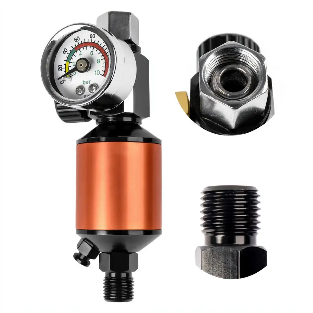 Pneumatic Regulator Filter Gauge Water Oil Separator For Spray Applicator Tool Compressor Pressure Control