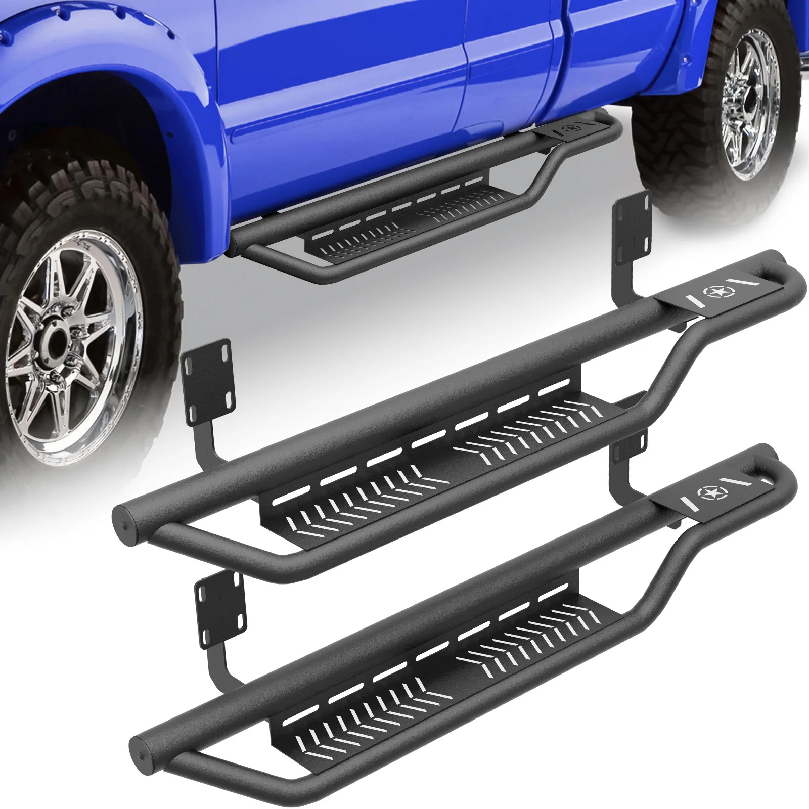 

Подножки из высокопрочной стали для Ford F250 F350 F450 F550 1999-2016 годов выпуска, 2-дверные, одинарная кабина