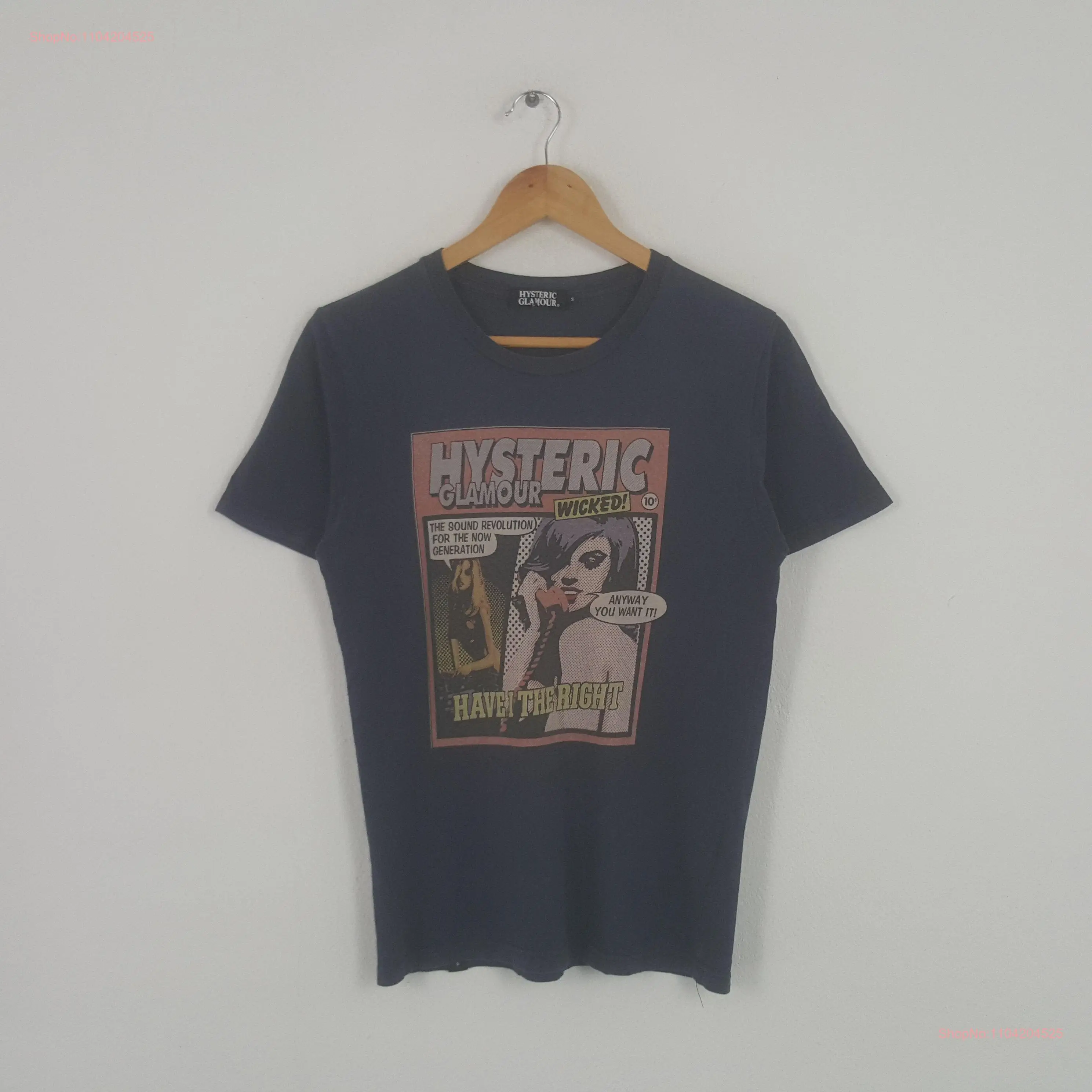 Vintage Hysteric Glamour Japanese Brand T Shirt long or short sleeves