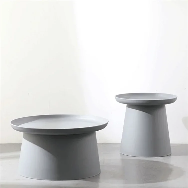 

Декоративный скандинавский новый современный простой дизайн круглой формы из полипропилена, чайный журнальный столик для отеля, гостиной, спальни, мебель