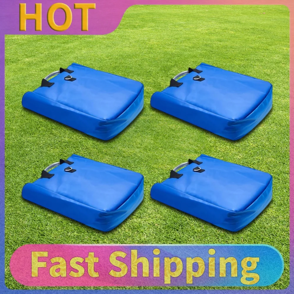 4 Pcs Vinyl Sand Bags Anchor Safety Product with Handle Holds 55 Pound Capacity for Bounce House Inflatable Water Bounce House