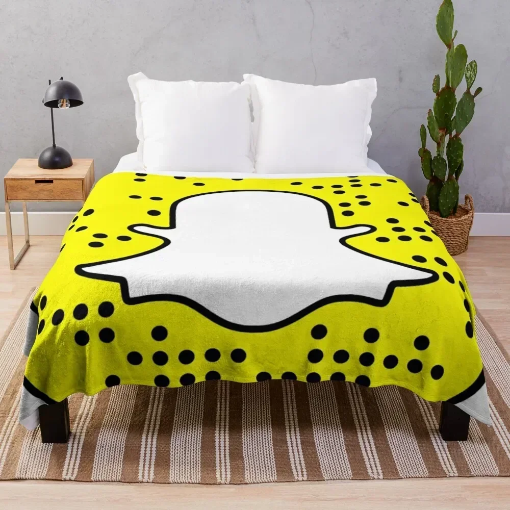 

Snapchat Throw Blanket All Season Soft Lightweight Blanket for Home
