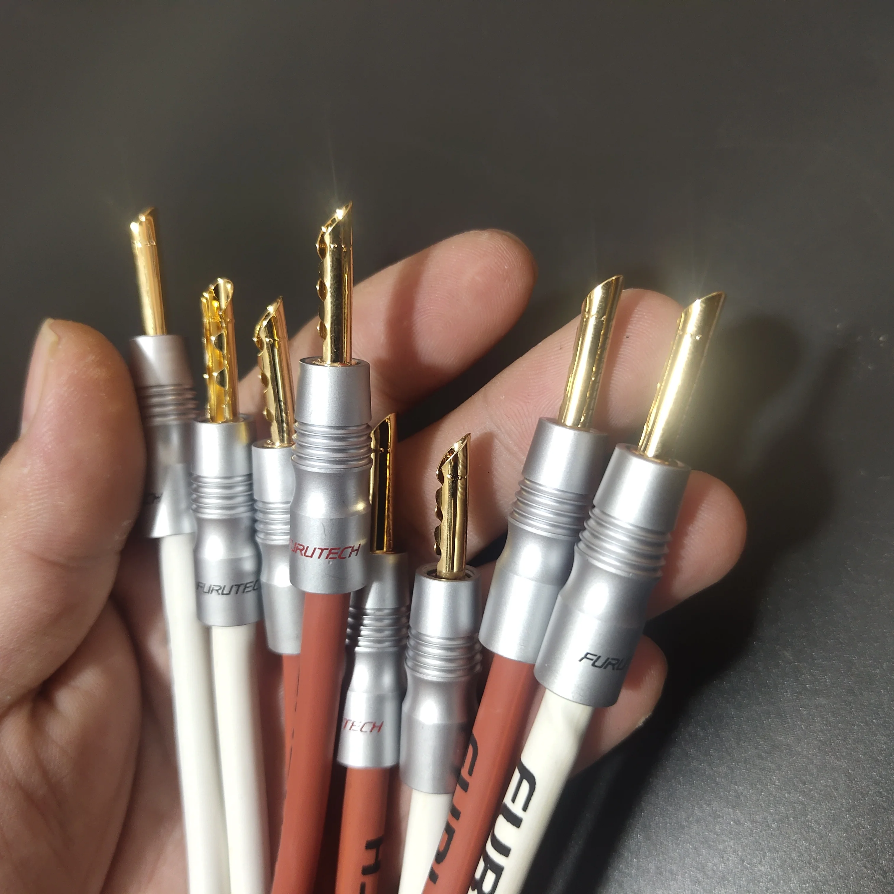 Kabel głośnikowy Furutech model flagowy FS-α36 alfa-occ audiofilski wzmacniacz audio hi-fi upgrade cable z oryginalną wtyczka bananowa