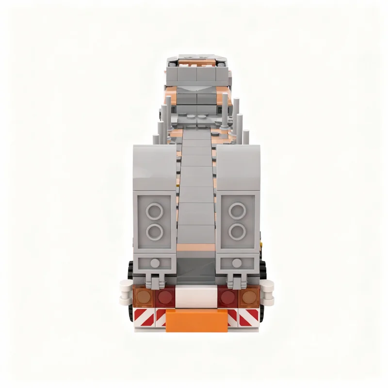 964 pièces MOC Camion de chantier à plateau surbaissé, modèle urbain, blocs de construction, cadeaux de Noël, jouet d'architecture à assembler