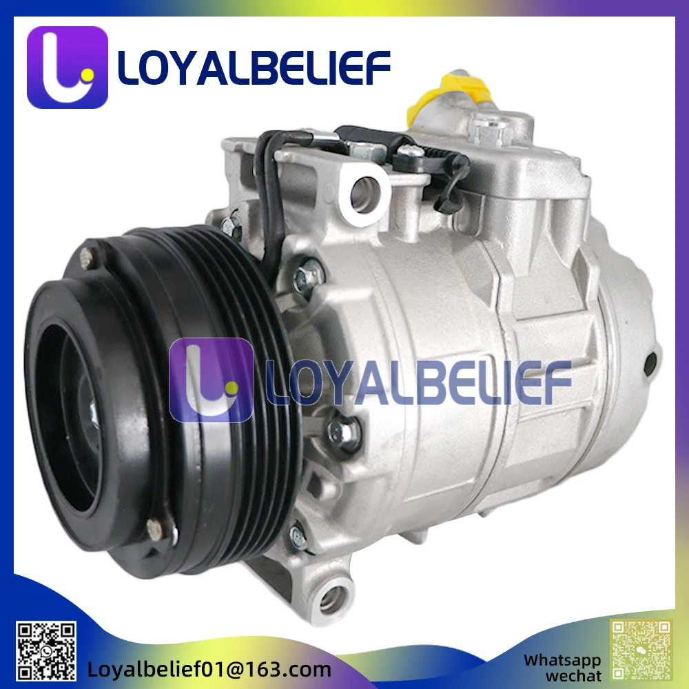 7SBU16C AC Compressor For BMW X5 E53 X5 3.0d 64526915388 64526918000 64526916232 6918000 64526936883 447220-8027