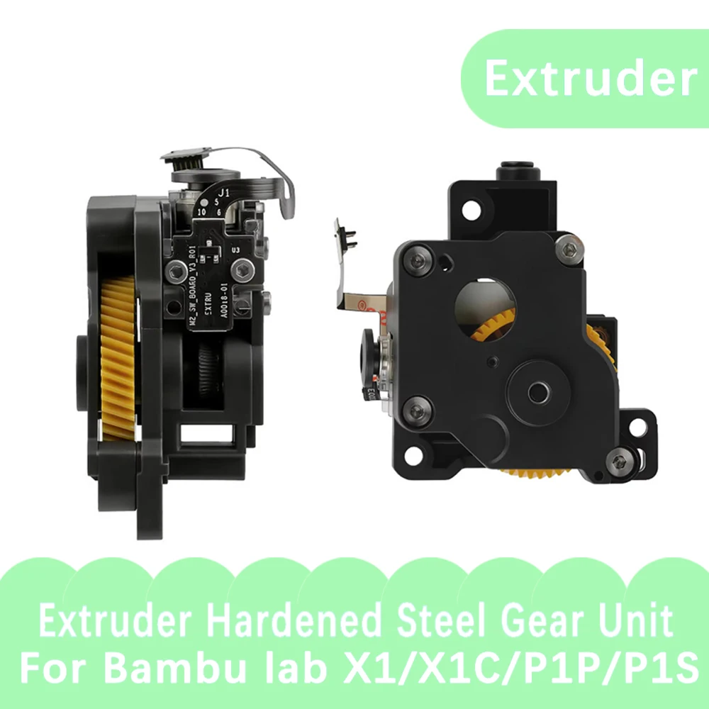 For Bambu Lab P1S P1P X1 X1C Combo Extruder Hardened Steel Extruder Unit For Bambu Lab P1/X1 Series Hotend Extruder Gear