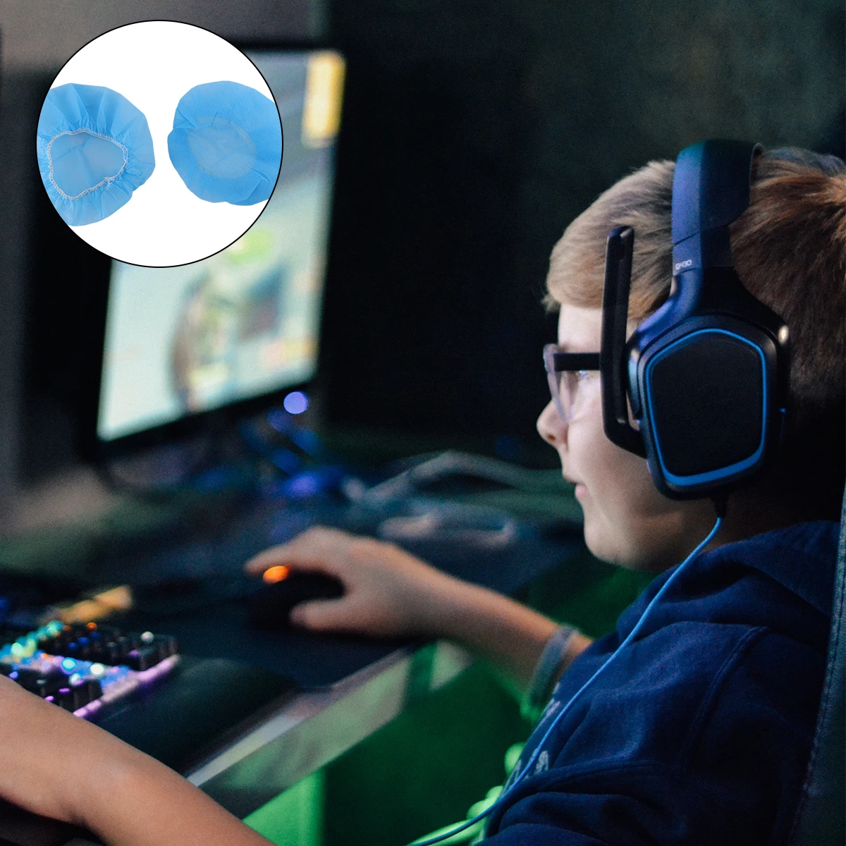 

100Pcs Disposable Protective Headset Covers Soft Earphone Sleeves Comfortable Hygiene Headphone Protector Headphone Sleeve