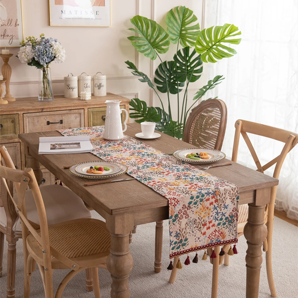 Polyester Bright And Lively Tablecloth Transform Dining Experience Bringing Vibrant And Lively