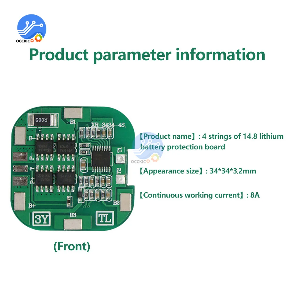 BMS 4S 8A 14.8V 16.8V 18650 li-ion batteria al litio carica scheda di protezione Power Bank Monitor BMS 4S 8A PCB per utensili elettrici